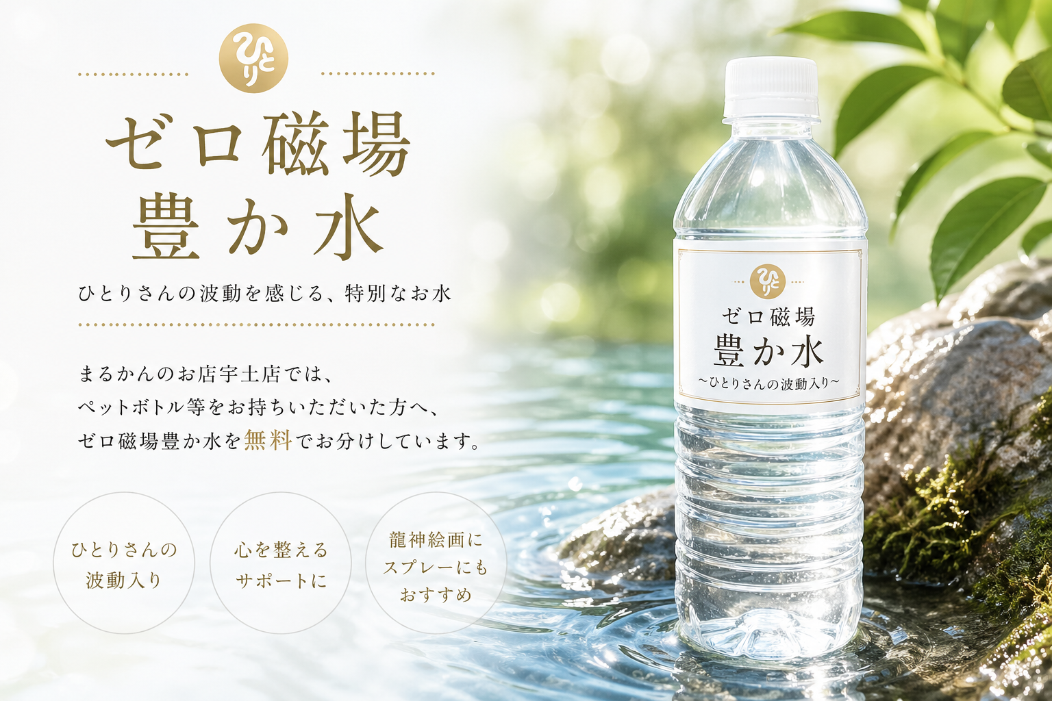 ゼロ磁場豊か水